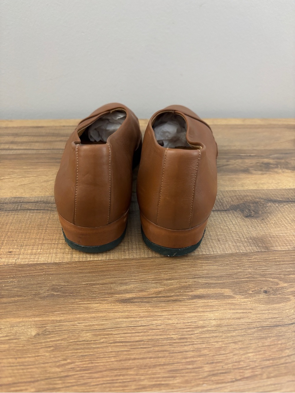 Coclico Gen Flat Leather Slip On Shoes Minimalist Brown Women’s - Picture 10 of 13